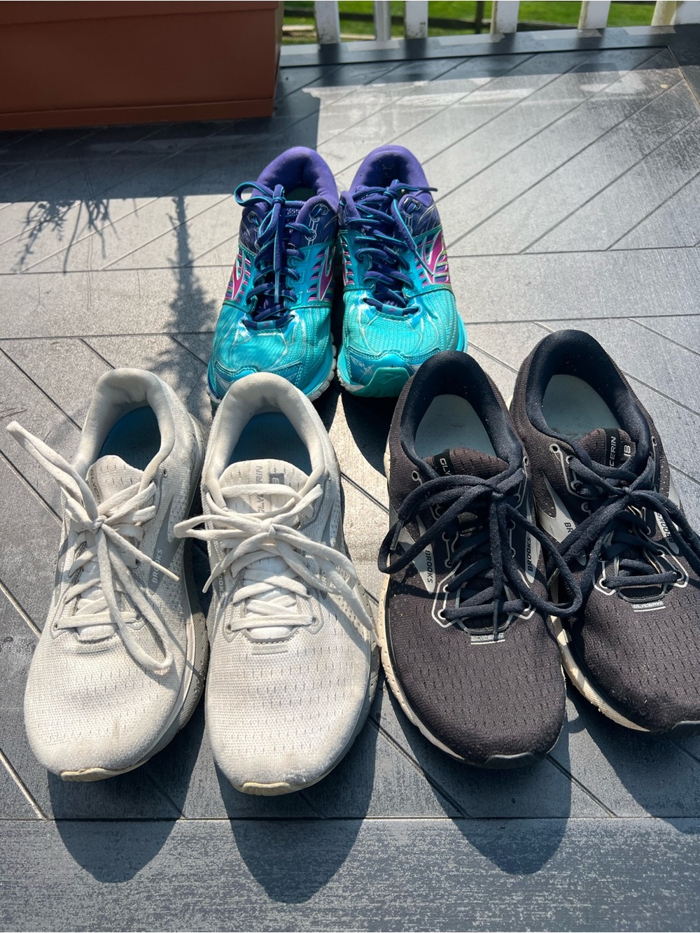 3 pairs of Brooks Glycerine 18, 14 Woman’s Athletic Running Shoes